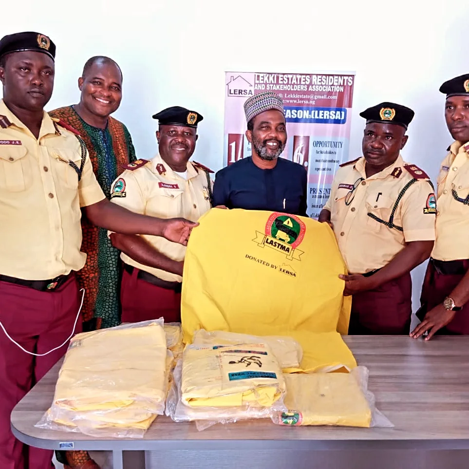 LERSA Transportation Committee Equips LASTMA and FRSC with Raincoats, Bolstering Support for Road Safety